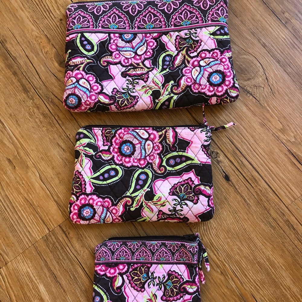 Tanya Lee Designs Set of 3 Cosmetic Bags